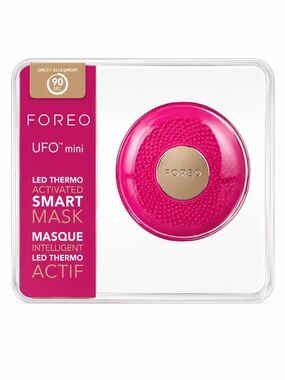 FOREO UFO Mini Smart Mask Device Fuchsia LED Activated Facial Skincare Tool NIB